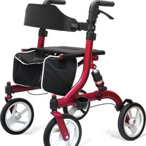 Winlove Rollator Walkers for Seniors-Folding Rollator Walker with Seat